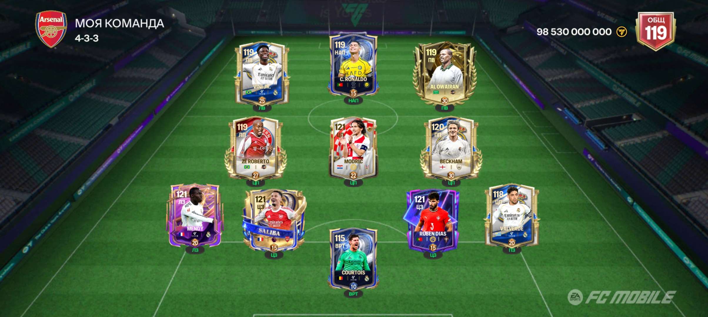 продажа аккаунта к игре FIFA Mobile